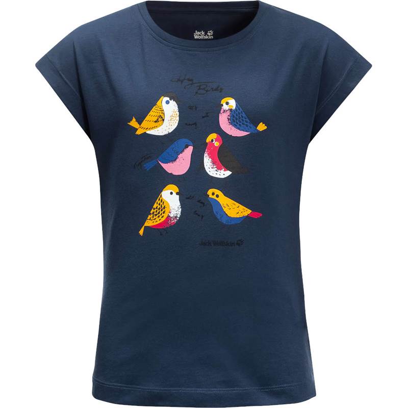 Jack Wolfskin Kids Tweeting Birds T-Shirt-1